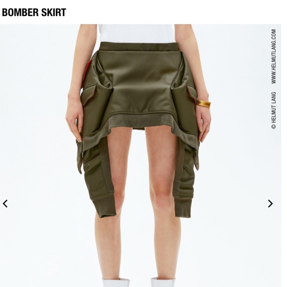 Helmut Lang NWT BOMBER skirt rare and exclusive size small